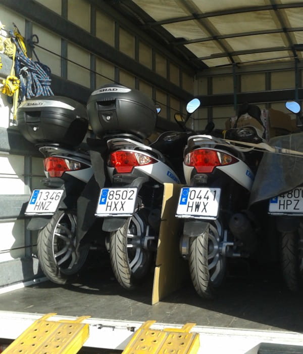 Empresa de transporte de motos en Alicante